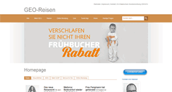 Desktop Screenshot of geo-reisen.de